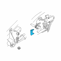 OEM 1995 Chevrolet S10 Clamp, Rear Stabilizer Shaft Insulator Upper Diagram - 15697709