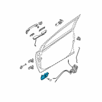 OEM 2007 Nissan Quest Interior Door Handle Assembly, Right Diagram - 80670-ZM70B