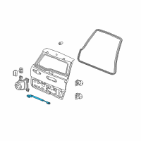 OEM Honda Stay Assembly, Tailgate Open Diagram - 74825-S9A-003