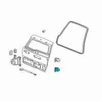 OEM 2002 Honda CR-V Hinge, Tailgate (Lower) Diagram - 68735-S9A-003ZZ