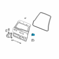 OEM 2004 Honda CR-V Hinge, Tailgate (Upper) Diagram - 68730-S9A-003ZZ