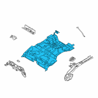 OEM 2005 Ford Focus Rear Floor Pan Diagram - 8S4Z-5411215-A