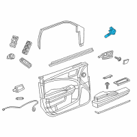 OEM Dodge Module-Door Diagram - 68316560AD