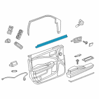 OEM 2014 Dodge Charger WEATHERSTRIP-Front Door Belt Diagram - 68040035AE