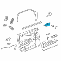 OEM Chrysler 300 Handle-Inside Remote Control Diagram - 5PF62DX9AE