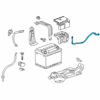 OEM 2016 Chevrolet Malibu Positive Cable Diagram - 84076316