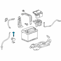 OEM 2017 Chevrolet Malibu Bolt/Screw, Battery Tray Diagram - 11519391