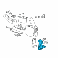 OEM 2001 Ford Explorer Sport Rear Trim Panel Diagram - XL2Z-78045E24-CAA