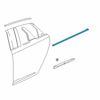 OEM 2018 Chevrolet Impala Belt Molding Diagram - 84476794