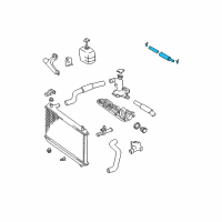 OEM 2001 Toyota Avalon Overflow Hose Diagram - 16472-0A060