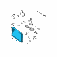 OEM Toyota Avalon Radiator Assembly Diagram - 16400-0A170