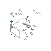 OEM Toyota Avalon Radiator Assembly Upper Bracket Diagram - 16533-0A040