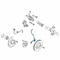 OEM 2010 Kia Forte Sensor Assembly-Front Abs Diagram - 598101M300