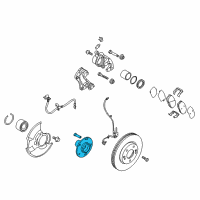 OEM 2011 Hyundai Elantra Front Wheel Hub Diagram - 51750-2H000