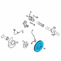 OEM 2013 Kia Forte Disc-Front Wheel Brake Diagram - 517121M000