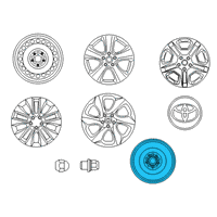 OEM 2021 Lexus RX350L Wheel, Disc Diagram - 42611-48752