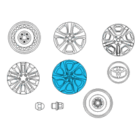 OEM 2019 Toyota RAV4 Wheel Cover Diagram - 42602-0R040