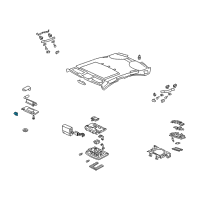 OEM 2010 Acura RL Holder, Sunvisor (Premium Ivory) Diagram - 88217-SDB-A01ZV