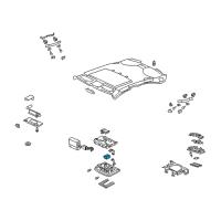 OEM 2010 Acura RL Switch Assembly, Sunroof (Gray) Diagram - 35830-SJA-A01ZA