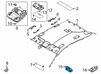 OEM 2021 Kia K5 Lamp Assembly-Vanity Diagram - 928903M000DNN