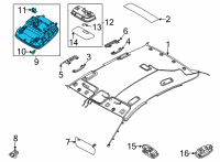 OEM Kia K5 Lamp Assembly-Overhead C Diagram - 92800L2050DNN