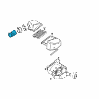 OEM 2003 Cadillac DeVille Air Outlet Duct Diagram - 12482799