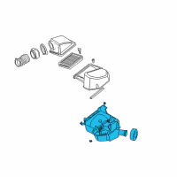 OEM Cadillac Housing Asm-Air Cleaner Lower Diagram - 25733809