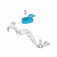 OEM Dodge Avenger Engine Oil Cooler Diagram - 4884757AE