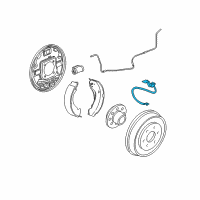 OEM 2008 GMC Sierra 3500 HD Brake Hose Diagram - 25923721