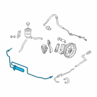 OEM 2010 Honda Odyssey Cooler, Power Steering Oil Diagram - 53765-SHJ-A01