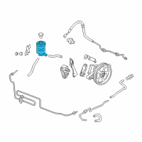 OEM 2010 Honda Odyssey Tank, Power Steering Oil Diagram - 53701-SHJ-A02