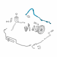 OEM 2006 Honda Odyssey Hose, Power Steering Feed (Driver Side) Diagram - 53713-SHJ-A01