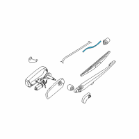OEM 2014 Nissan Xterra Hose-Washer Diagram - 28975-EA502