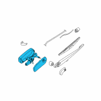 OEM Nissan Drive Assembly-Rear Window WIPER Diagram - 28700-EA500