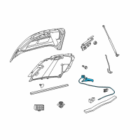 OEM Ram Hood Release Latch Diagram - 55359715AC