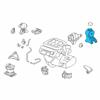 OEM Honda Odyssey Mounting Assy., RR. Engine Diagram - 50810-S0X-A02