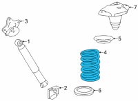 OEM 2022 Toyota Sienna Coil Spring Diagram - 48231-08110