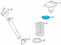 OEM Toyota Sienna Upper Insulator Diagram - 48257-08030