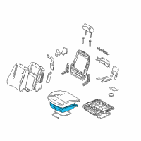 OEM 2007 Lincoln MKZ Seat Cushion Pad Diagram - 6H6Z-54632A22-A