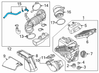 OEM Kia Carnival HOSE ASSY-BREATHER Diagram - 267103N300