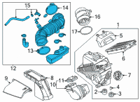 OEM 2022 Kia Carnival HOSE ASSY-AIR INTAKE Diagram - 28130R0300