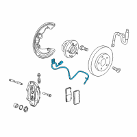 OEM 2020 Chevrolet Camaro Front Speed Sensor Diagram - 84880482