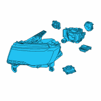 OEM 2015 Jeep Grand Cherokee Headlamp Assembly Diagram - 68142490AC