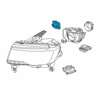 OEM 2021 Jeep Grand Cherokee Sensor-HEADLAMP LEVELING Diagram - 68248627AA