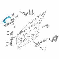 OEM 2019 Toyota Yaris Handle, Outside Diagram - 69210-WB001