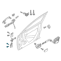 OEM Toyota Yaris iA Upper Hinge Bolt Diagram - 90118-WB565