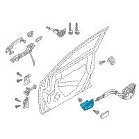 OEM Toyota Yaris Handle, Inside Diagram - 69205-WB003