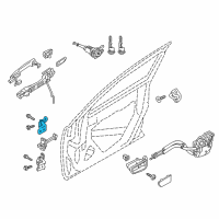 OEM Toyota Yaris Upper Hinge Diagram - 68720-WB004