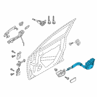 OEM 2019 Toyota Yaris Lock Assembly Diagram - 69040-WB001
