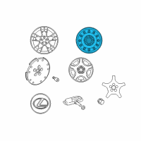 OEM 2006 Lexus SC430 Wheel, Disc Diagram - 42611-24430